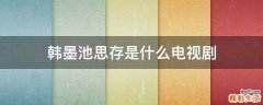 韩墨池思存是什么电视剧