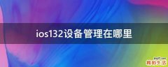 ios13.2设备管理在哪里