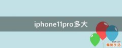 iphone11pro多大