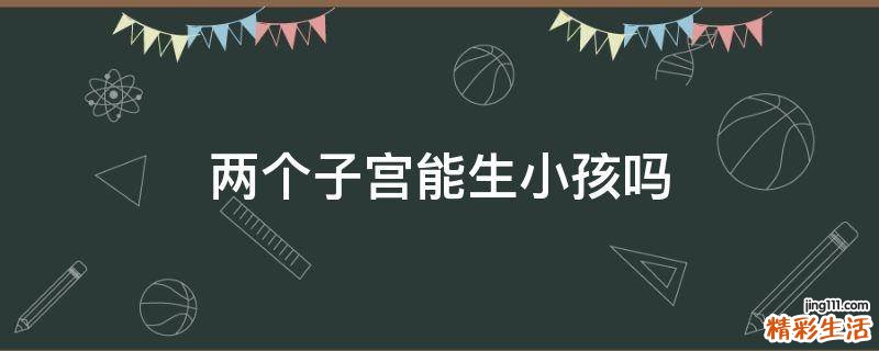 两个子宫能生小孩吗