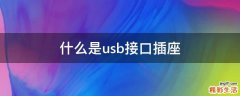 什么是usb接口插座