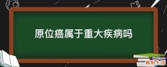 原位癌属于重大疾病吗