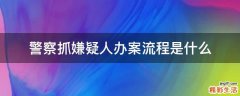 警察抓嫌疑人办案流程是什么