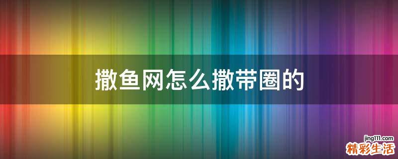 撒鱼网怎么撒带圈的