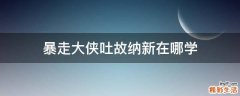 暴走大侠吐故纳新在哪学