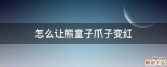 怎么让熊童子爪子变红