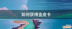 如何获得金皮卡
