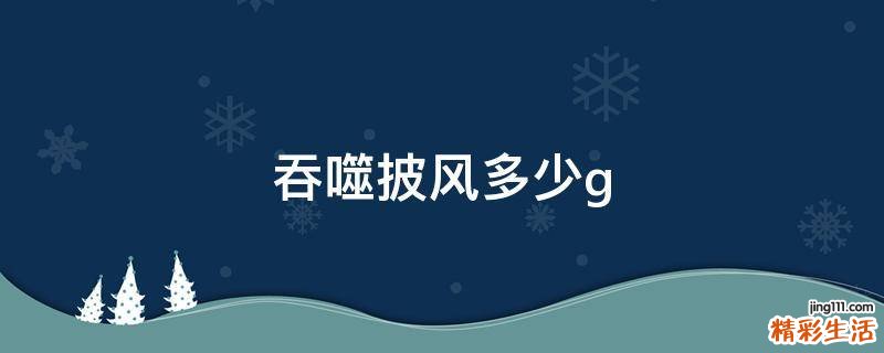 吞噬披风多少g