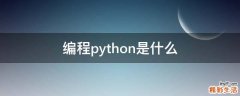 编程python是什么