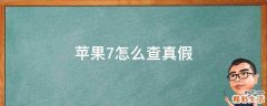 苹果7怎么查真假