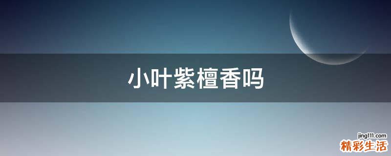 小叶紫檀香吗
