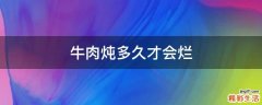 牛肉炖多久才会烂