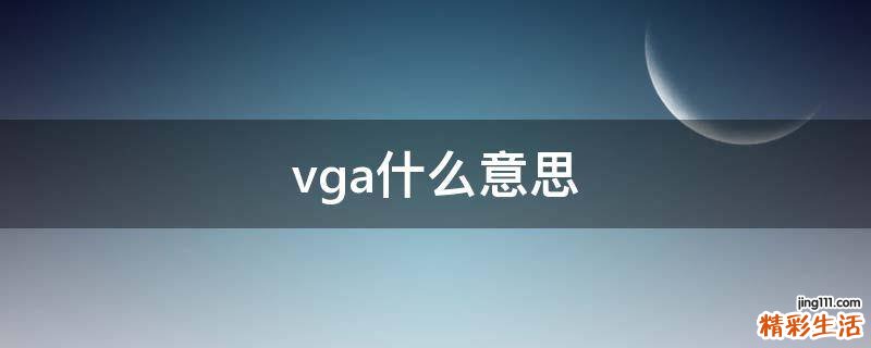 vga什么意思