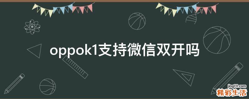 oppok1支持微信双开吗