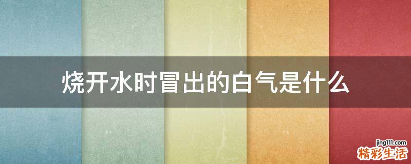 烧开水时冒出的白气是什么