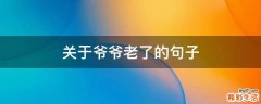 关于爷爷老了的句子