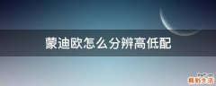 蒙迪欧怎么分辨高低配