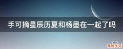 手可摘星辰历夏和杨墨在一起了吗