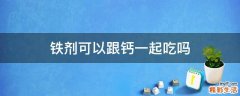 铁剂可以跟钙一起吃吗