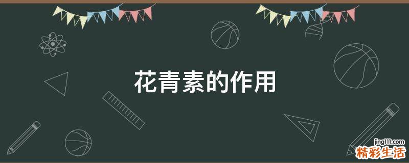 花青素的作用