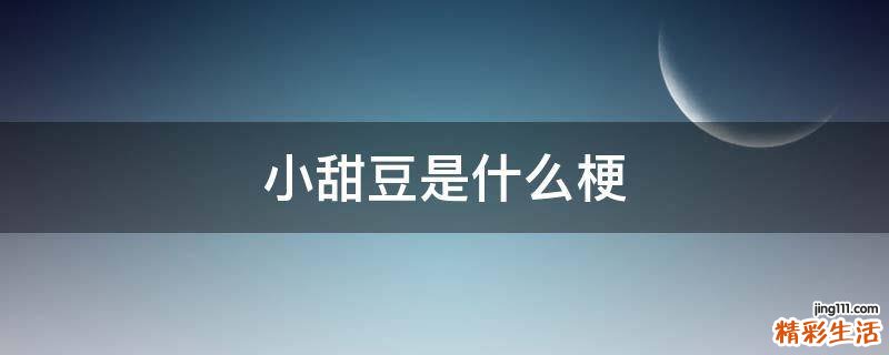 小甜豆是什么梗