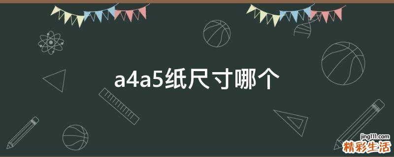 a4a5纸尺寸哪个