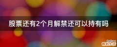 股票还有2个月解禁还可以持有吗