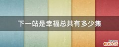 下一站是幸福总共有多少集