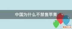 中国为什么不禁售苹果