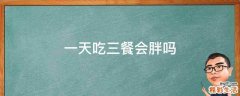 一天吃三餐会胖吗