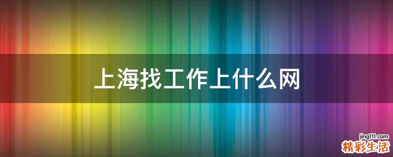 上海找工作上什么网