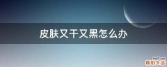 皮肤又干又黑怎么办