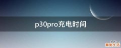 p30pro充电时间