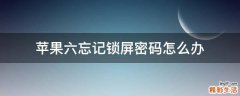 苹果六忘记锁屏密码怎么办
