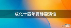 成化十四年贾静雯演谁