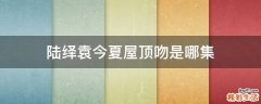 陆绎袁今夏屋顶吻是哪集