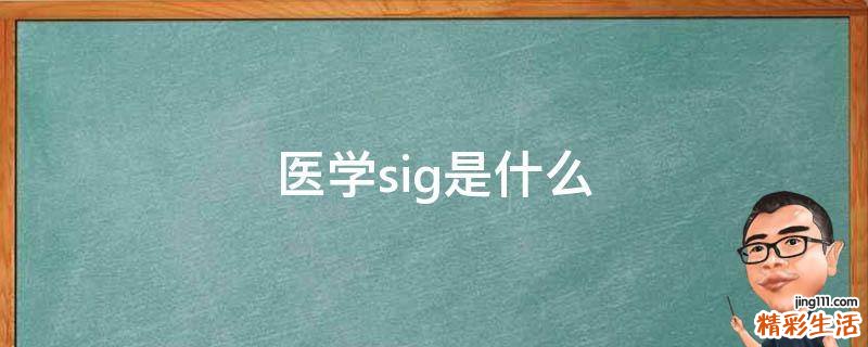 医学sig是什么