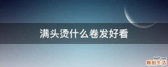 满头烫什么卷发好看