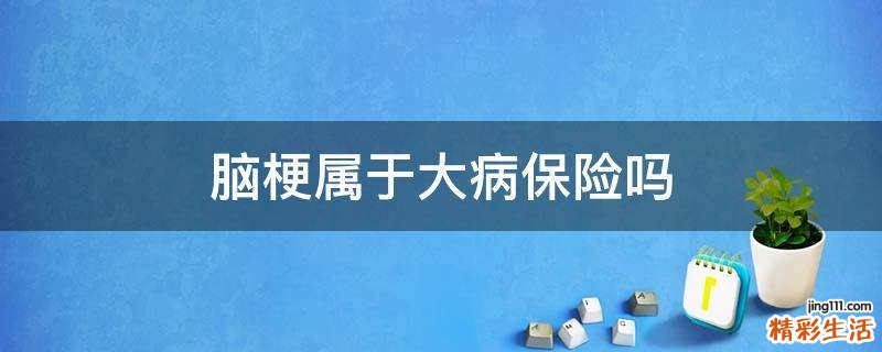 脑梗属于大病保险吗