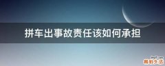 拼车出事故责任该如何承担