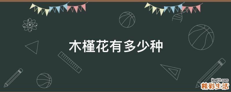 木槿花有多少种