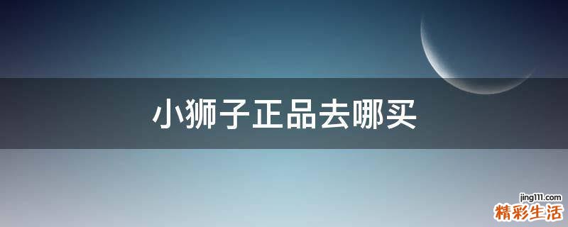小狮子正品去哪买