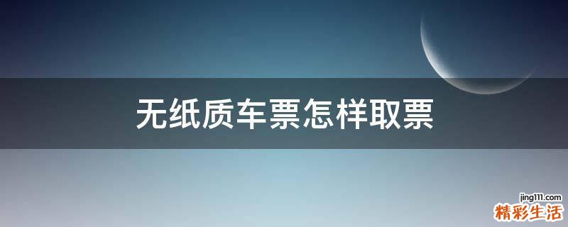 无纸质车票怎样取票