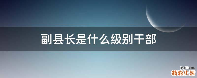 副县长是什么级别干部