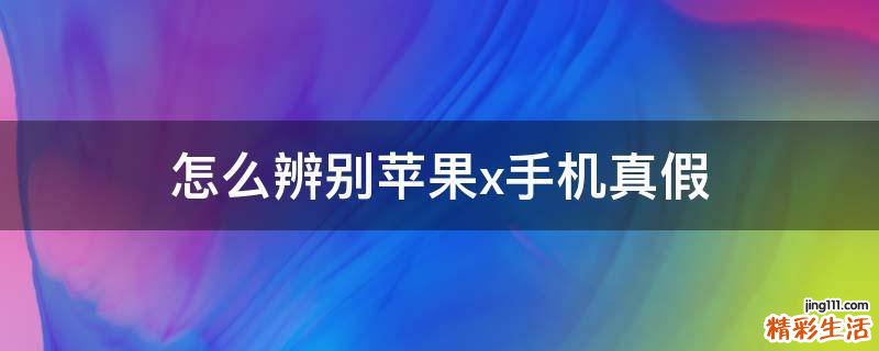 怎么辨别苹果x手机真假