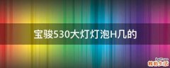 宝骏530大灯灯泡H几的