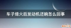 车子熄火后发动机还响怎么回事