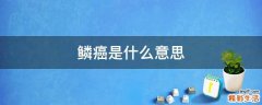 鳞癌是什么意思