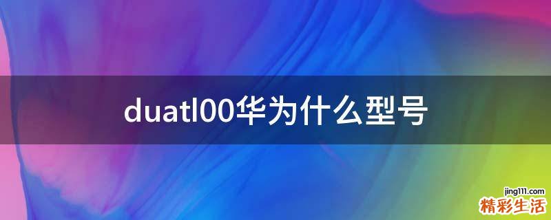 duatl00华为什么型号