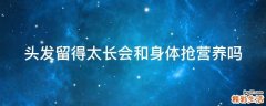 头发留得太长会和身体抢营养吗